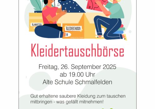 3. Kleidertauschbörse am Freitag, 26. September 2025